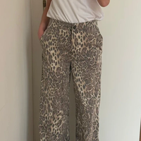 Pantaloni leopardati in cotone