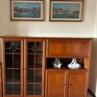 Credenza vetrina con ribaltina