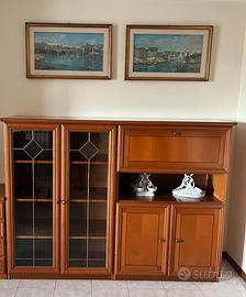 Credenza vetrina con ribaltina