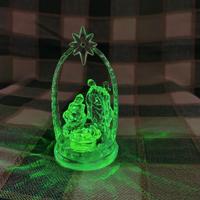 presepe luminoso led cristallo plastica natale