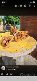 modellino moto castom in legno