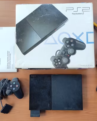 PLAYSTATION 2 SLIM SCPH-90004 COMPLETA + SCATOLA