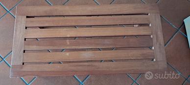 Tavolino basso in ciliegio da giardino