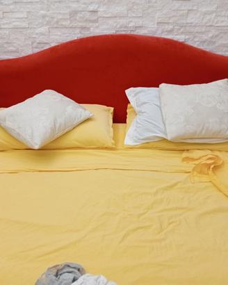 Letto matrimoniale in Alcantara