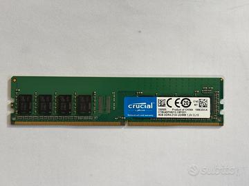 RAM CRUCIAL 8GB DDR4-2133 UDIMM 1.2V CL15