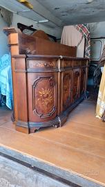 Mobile soggiorno con tavolo e 6 sedie