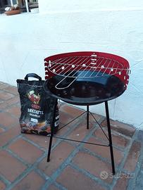 barbecue da balcone con carbonella 