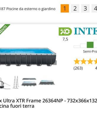 Piscina Intex metri 7.32x3.66x1.32