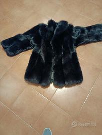 pelliccia volpe nera