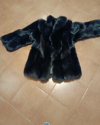 pelliccia volpe nera