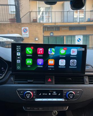 Monitor carplay android auto AUDI A4 a5 2016-2019