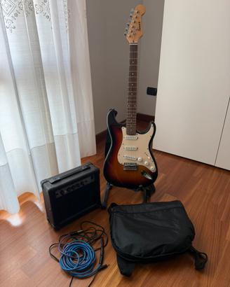 Chitarra elettrica Sakura kit completo