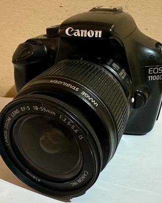 Fotocamera Reflex Canon 1100D + Ef-S 18- 55 IS