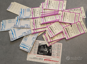 Biglietti autobus corriera Ferrari SAF anni 90