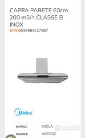 cappa da parete 60 cm midea