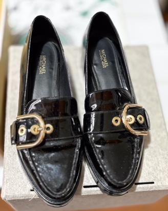 Mocassini da donna MK in vernice nera misura 38