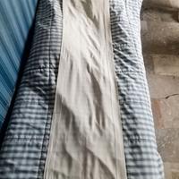 Sciarpa donna in seta beige con rifinitura a giorn