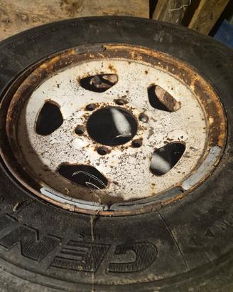 cerchi in ferro originali nissan patrol 