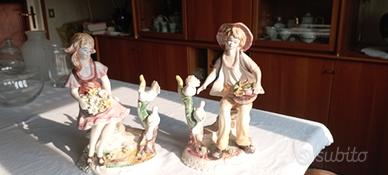 Coppia statue Capodimonte