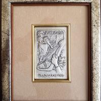 Quadro bassorilievo argento 925 Jane Avril