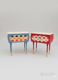 Coppia comodini Stile Retrò/Pop Art Style