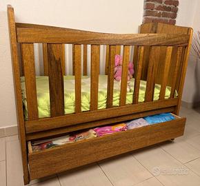 Lettino e Fasciatoio-Cassetti design biodinamico