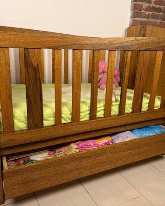 Lettino e Fasciatoio-Cassetti design biodinamico