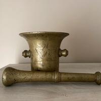 Antico mortaio in bronzo kg 4.3