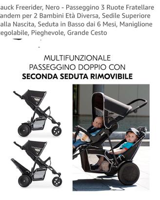 Passeggino doppio 