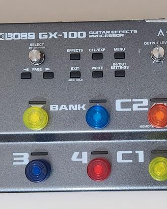 pedaliera- processore effetti boss gx100