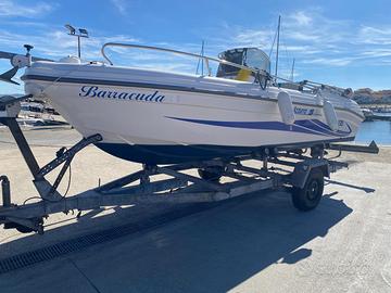 Ranieri 5 mt + Mercury 40/60 + carrello ellebi