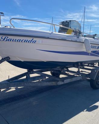 Ranieri 5 mt + Mercury 40/60 + carrello ellebi