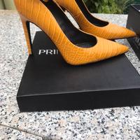 Scarpe con tacco Senape