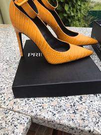 Scarpe con tacco Senape