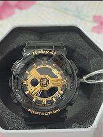 Orologio Casio Baby-G nero oro con scatola