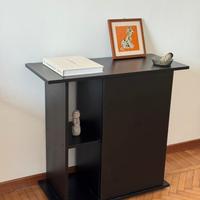 Mobile basso tavolino in legno scuro