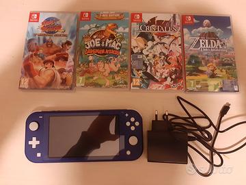 Nintendo switch lite con 5 giochi e caricatore