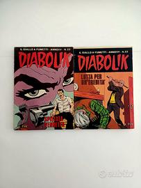 DIABOLIK-ANNO XV-DEL 1976-NUM.22 E 23-NO RISTAMPE
