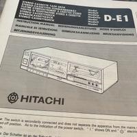 Registratore a casetta hitachi D-E1