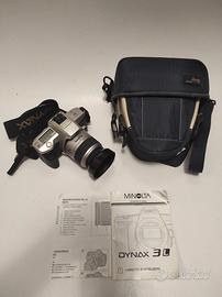 Minolta Dynax 3L SLR Fotocamera + Borsa