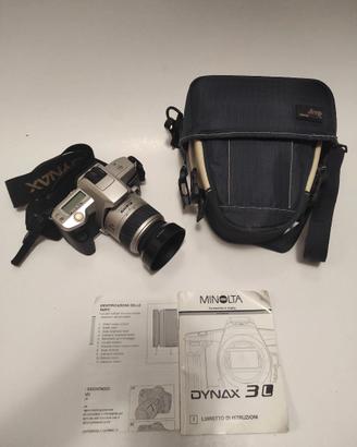 Minolta Dynax 3L SLR Fotocamera + Borsa