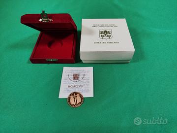 Moneta d'oro Vaticano Giubileo Karol Józef Wojtyła