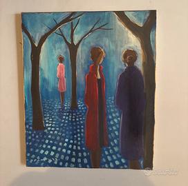 Pittore Eliano Fantuzzi “Figure” 50x60