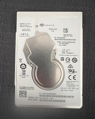 Hard disk segate HDD 1TB