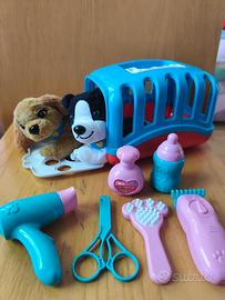 Set da gioco da toelettatura e cura dei cuccioli