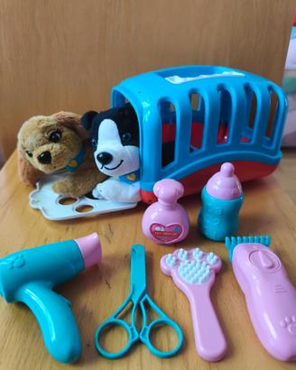 Set da gioco da toelettatura e cura dei cuccioli