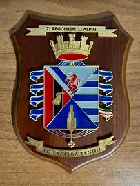 Crest araldico Esercito - 7 Reggimento Alpini