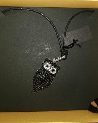 Collana Roberto Giannotti Gufo nero argento