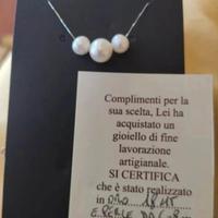 collier in oro bianco 18 kt