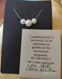 collier in oro bianco 18 kt